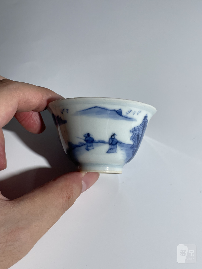 清 青花小杯一组3只 - 图9